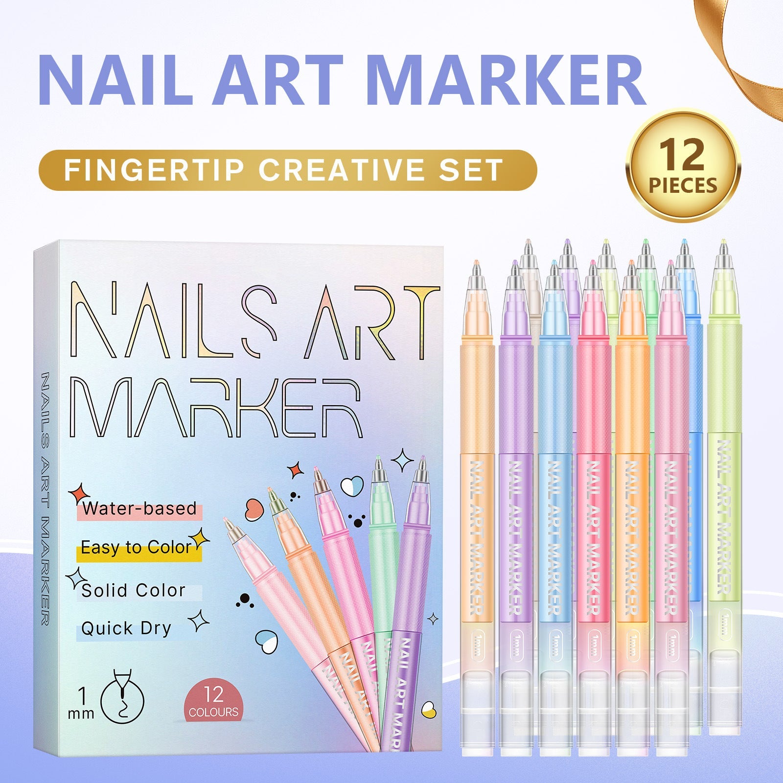 Painted Graffiti Nail Art Highlighter And Outline Graffiti Pen Set    Home Decor Supply | Online Retail | ShoreShopper.com