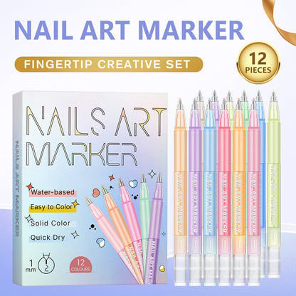 Painted Graffiti Nail Art Highlighter And Outline Graffiti Pen Set    Home Decor Supply | Online Retail | ShoreShopper.com