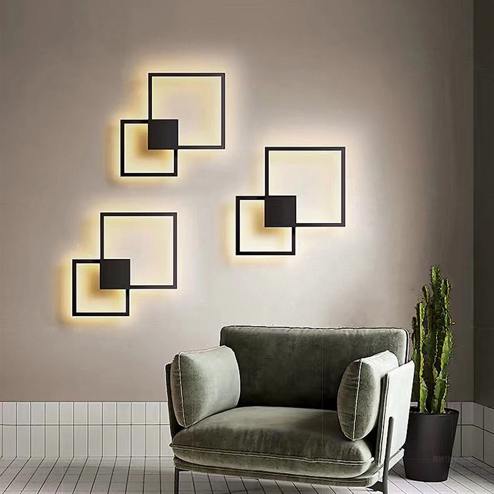 Simple geometric line LED shape wall light    Home Decor Supply | Online Retail | ShoreShopper.com