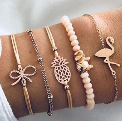 Bead Chain Bracelet Set Anklet - ShoreCo.Shop