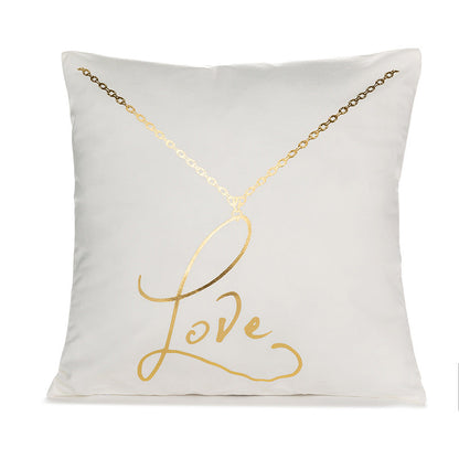 Sofa cushion cover bronzing waist pillowcase    Home Decor Supply | Online Retail | ShoreShopper.com