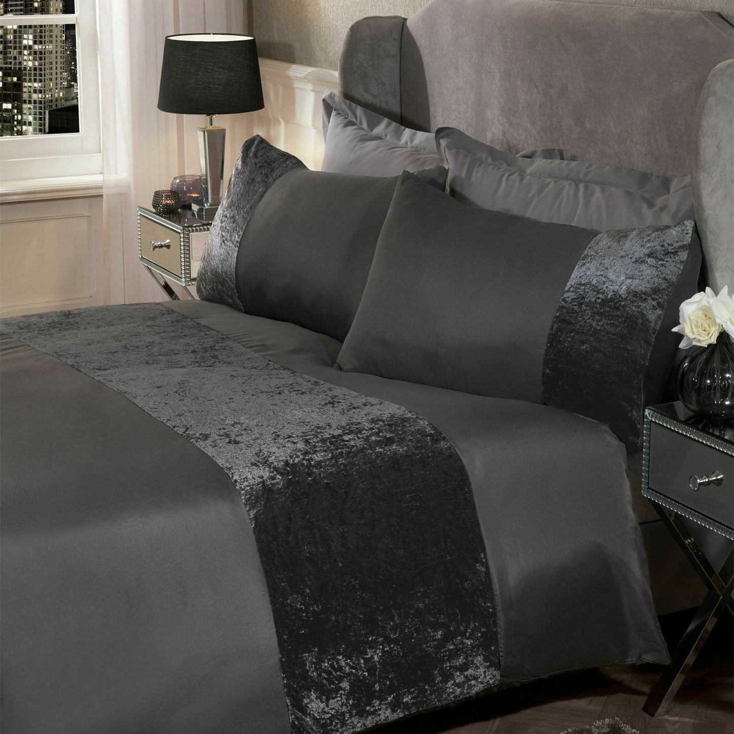 Pressed velvet panel duvet cover    Home Decor Supply | Online Retail | ShoreShopper.com