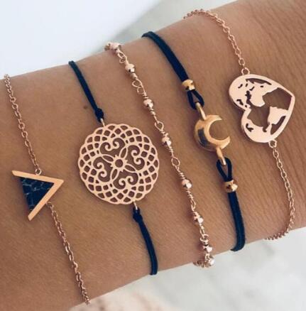 Bead Chain Bracelet Set Anklet - ShoreCo.Shop