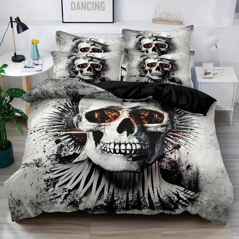 Rose Skull Printed Home Textile Bedding Suit    Home Decor Supply | Online Retail | ShoreShopper.com