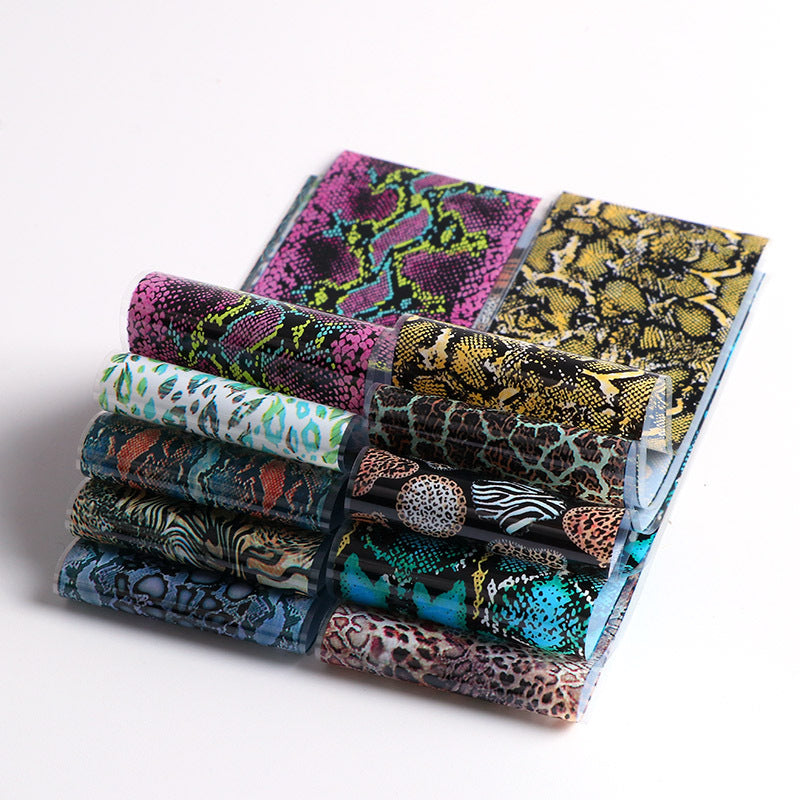 Leopard Snake Floral  Nail Art Sticker    Home Decor Supply | Online Retail | ShoreShopper.com