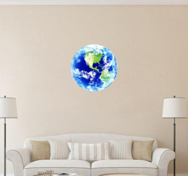 Glow In The Dark 3D Earth Wall Sticker FREE GLOBAL SHIPPING    Home Decor Supply | Online Retail | ShoreShopper.com