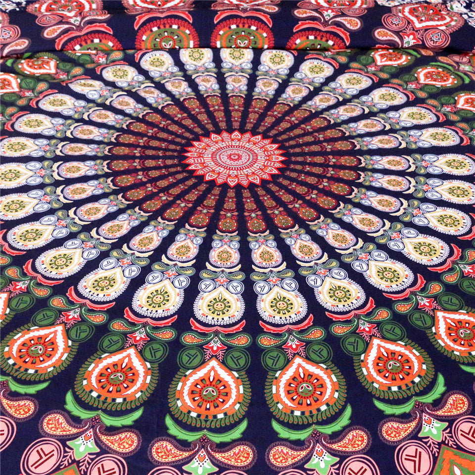 Red and white floral boho quilt bedding set of four    Home Decor Supply | Online Retail | ShoreShopper.com