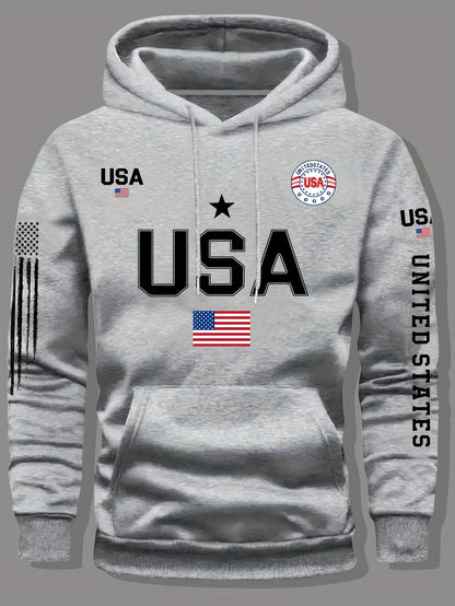 Fleece Hoodie Featuring a USA Flag Design    Home Decor Supply | Online Retail | ShoreShopper.com