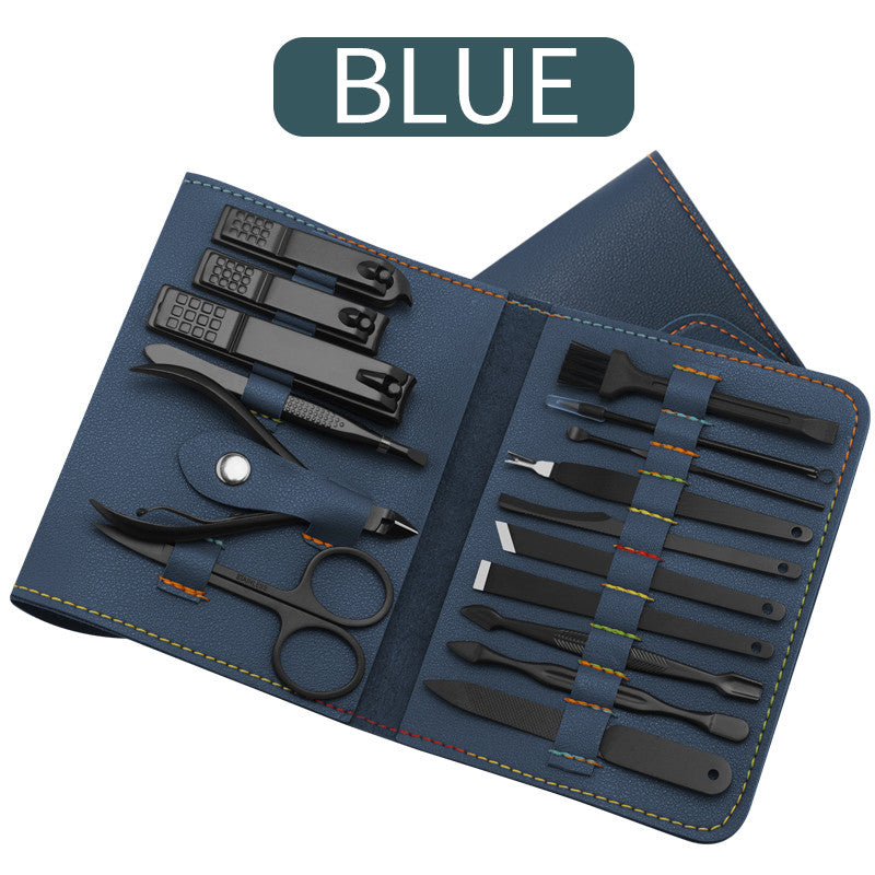 16pcs set Nail Clipper Cutter Trimmer Ear Pick Grooming Kit Manicure Set Pedicure Toe Nail Art Tools Set Kits with Bag    Home Decor Supply | Online Retail | ShoreShopper.com