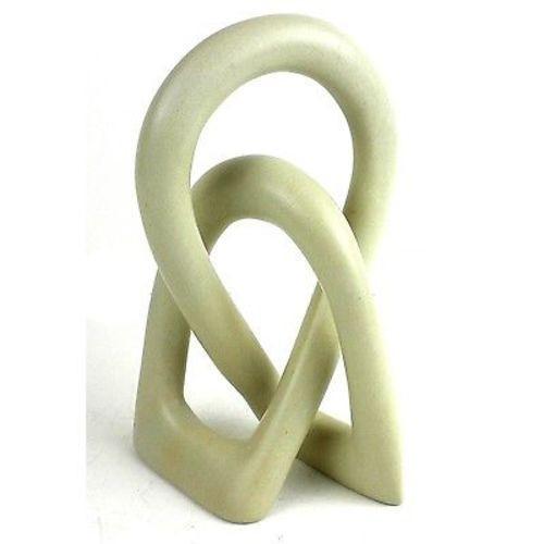 Soapstone Lovers Knot 6 inch Natural Stone    Home Decor Supply | Online Retail | ShoreShopper.com