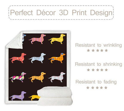 Bedding Fleece Blanket Cartoon Colorful Plush Throw Blanket    Home Decor Supply | Online Retail | ShoreShopper.com