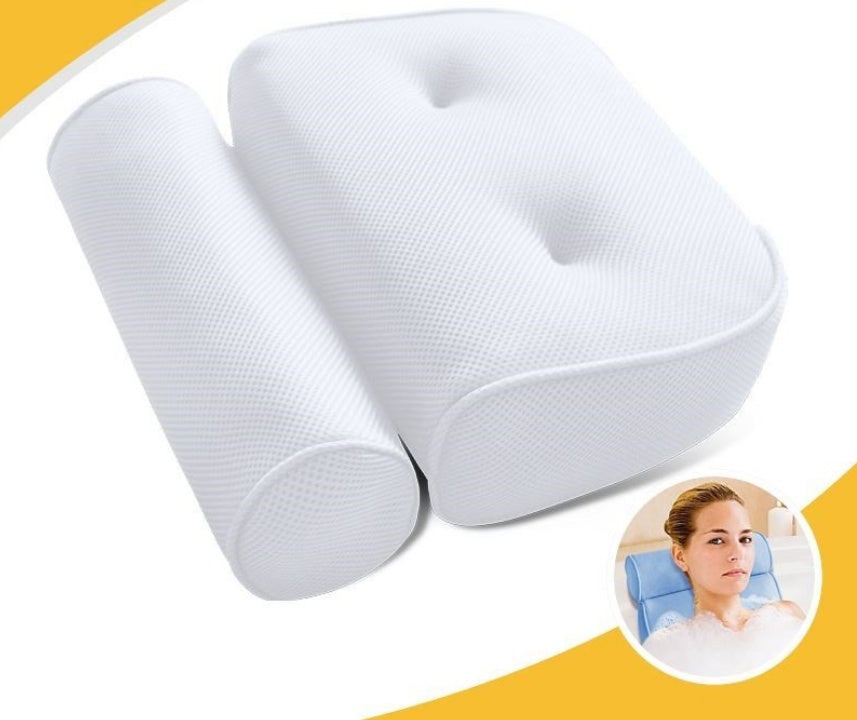 Bathtub pillow pillow cushion pillow pillow massage bathtub pillow with suction cup anti-skid bath cushion head    Home Decor Supply | Online Retail | ShoreShopper.com