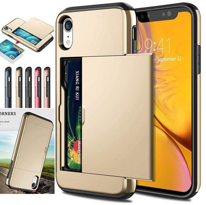 Card Case Wallet Protector - Hidden Dual Layer Armor Defender for iPhone 11, 12 & 13 - ShoreCo.Shop