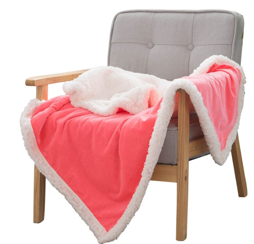 Double blankets spring and autumn warm nap blanket    Home Decor Supply | Online Retail | ShoreShopper.com