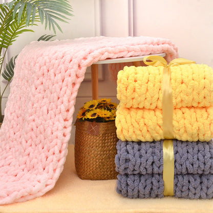 Handmade Thick Wool Woven Blanket Sofa    Home Decor Supply | Online Retail | ShoreShopper.com