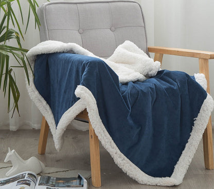 Double blankets spring and autumn warm nap blanket    Home Decor Supply | Online Retail | ShoreShopper.com