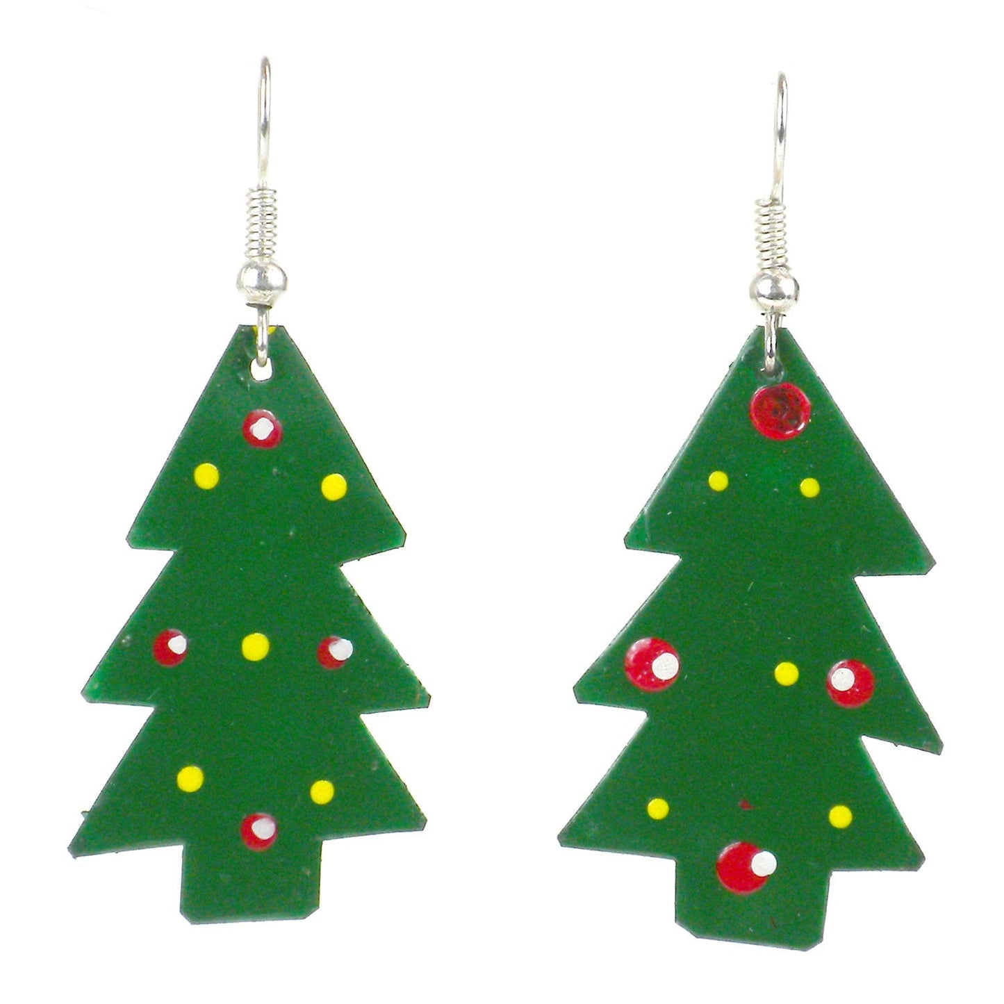 Set of 10 Painted Tin Christmas Tree Earrings -Creative Alternatives    Home Decor Supply | Online Retail | ShoreShopper.com