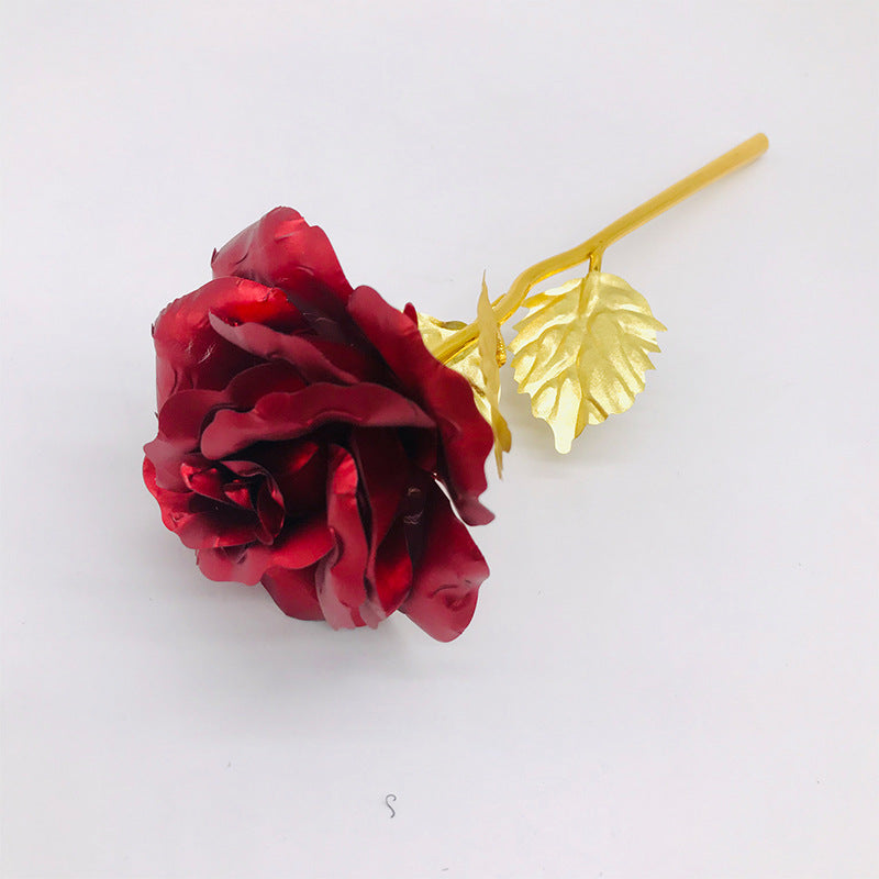 24K Luminous Color Gold Rose Flower Set - ShoreCo.Shop