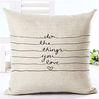 Letter black and white home pillowcase    Home Decor Supply | Online Retail | ShoreShopper.com