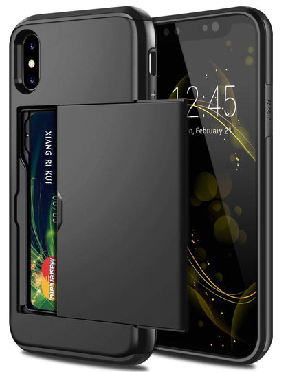 Card Case Wallet Protector - Hidden Dual Layer Armor Defender for iPhone 11, 12 & 13 - ShoreCo.Shop
