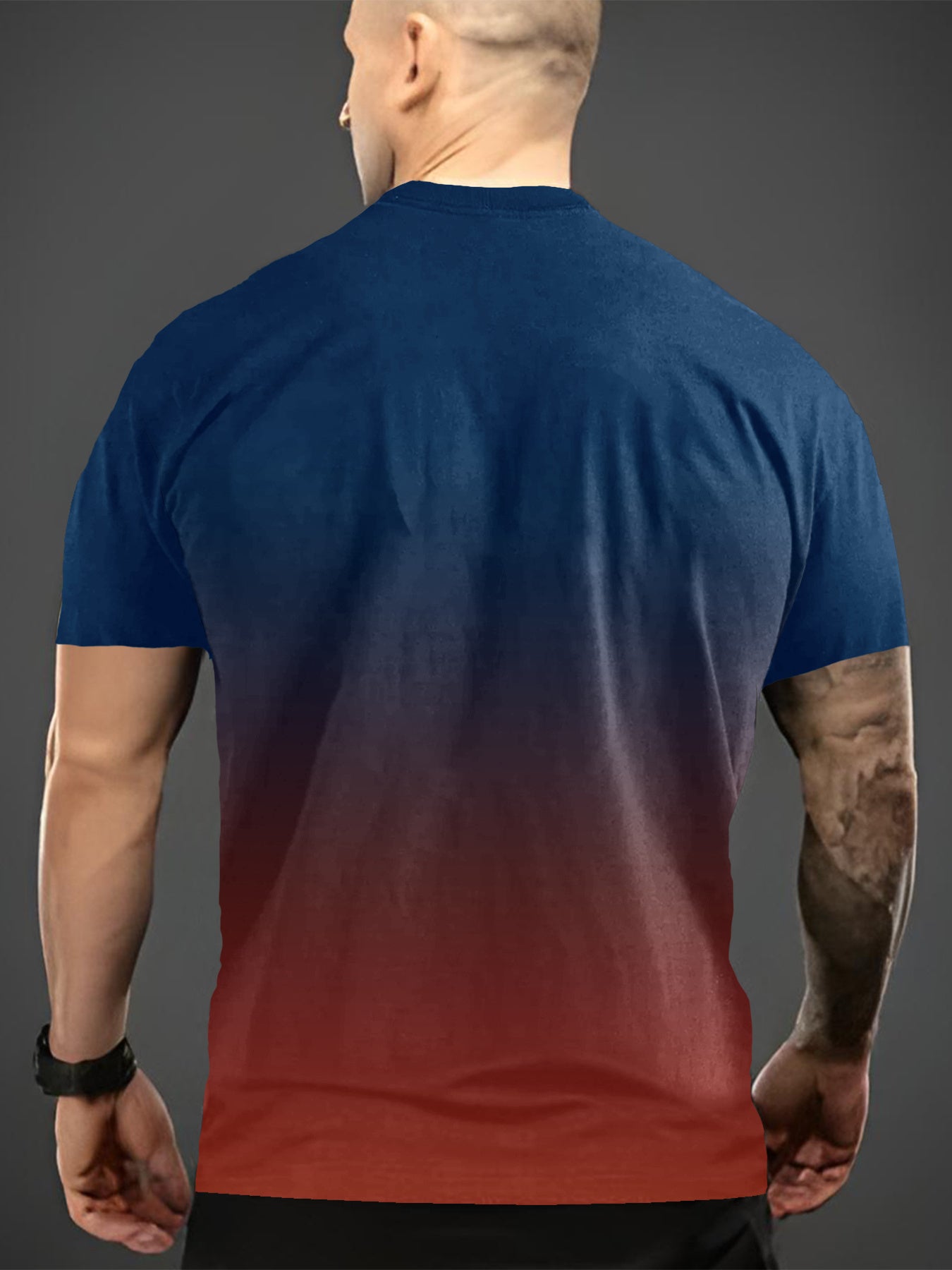 Summer Men'S 3D Digital Printing, Cool Gradual Change: "Calvin" Printed T-Shirt, Casual And Comfortable Versatile Men'S Round Neck Short Sleeves, Suitable for Daily And Sports Wear    Home Decor Supply | Online Retail | ShoreShopper.com
