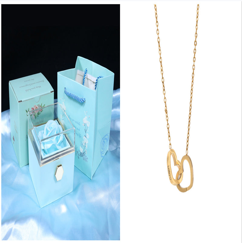Rotating Soap Flower Rose Gift Box Creative Rotating Rose Jewelry Packaging Box Valentine's Day Gift For Women    Home Decor Supply | Online Retail | ShoreShopper.com