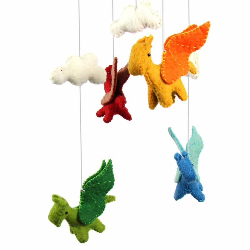 Felt Dragon Mobile - Global Groove    Home Decor Supply | Online Retail | ShoreShopper.com