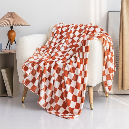 Checkered Flannel Blanket Printed Coral Fleece Thickening Bed Sheet Nap    Home Decor Supply | Online Retail | ShoreShopper.com