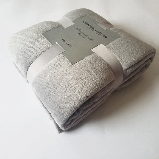 Pure Color Fleece Fleece Blanket Travel Blanket    Home Decor Supply | Online Retail | ShoreShopper.com