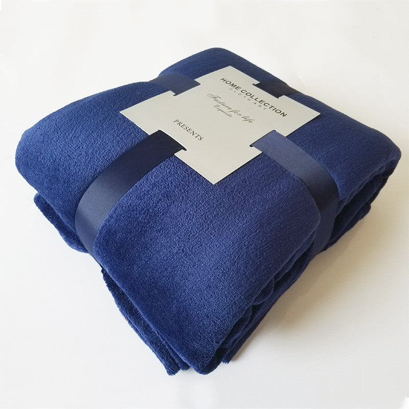 Pure Color Fleece Fleece Blanket Travel Blanket    Home Decor Supply | Online Retail | ShoreShopper.com