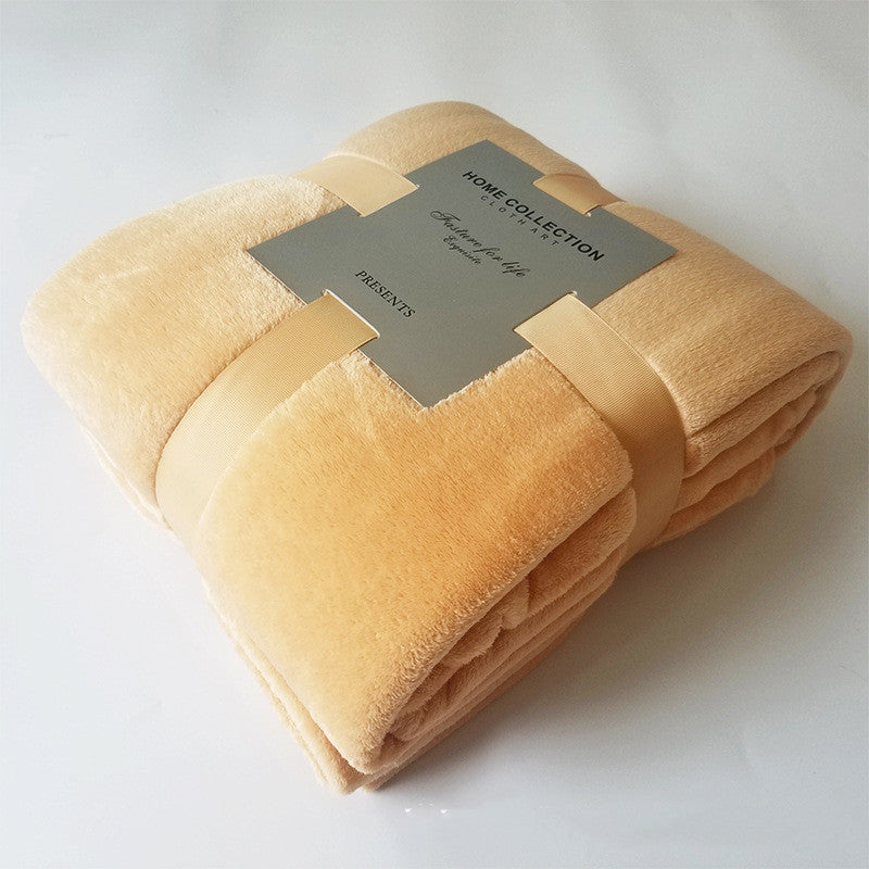 Pure Color Fleece Fleece Blanket Travel Blanket    Home Decor Supply | Online Retail | ShoreShopper.com