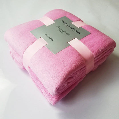Pure Color Fleece Fleece Blanket Travel Blanket    Home Decor Supply | Online Retail | ShoreShopper.com