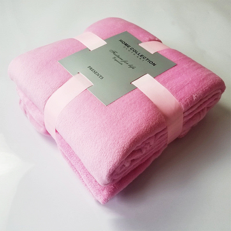 Pure Color Fleece Fleece Blanket Travel Blanket    Home Decor Supply | Online Retail | ShoreShopper.com