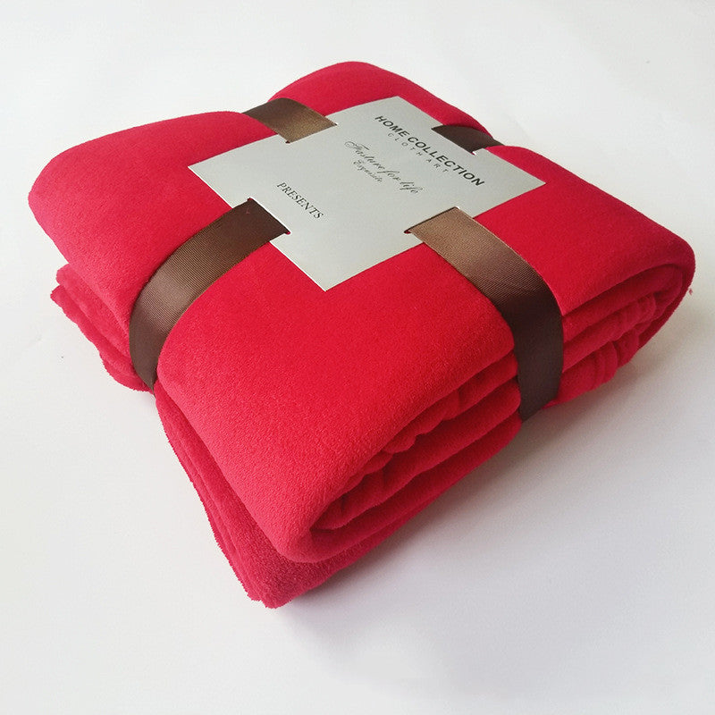 Pure Color Fleece Fleece Blanket Travel Blanket    Home Decor Supply | Online Retail | ShoreShopper.com