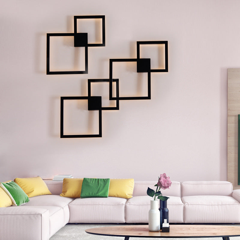 Modern Creative Geometric Square Aisle Wall Decoration Lamps    Home Decor Supply | Online Retail | ShoreShopper.com