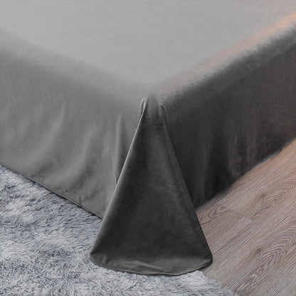 Four-Piece Milk Velvet Set On Light Luxury Bed    Home Decor Supply | Online Retail | ShoreShopper.com