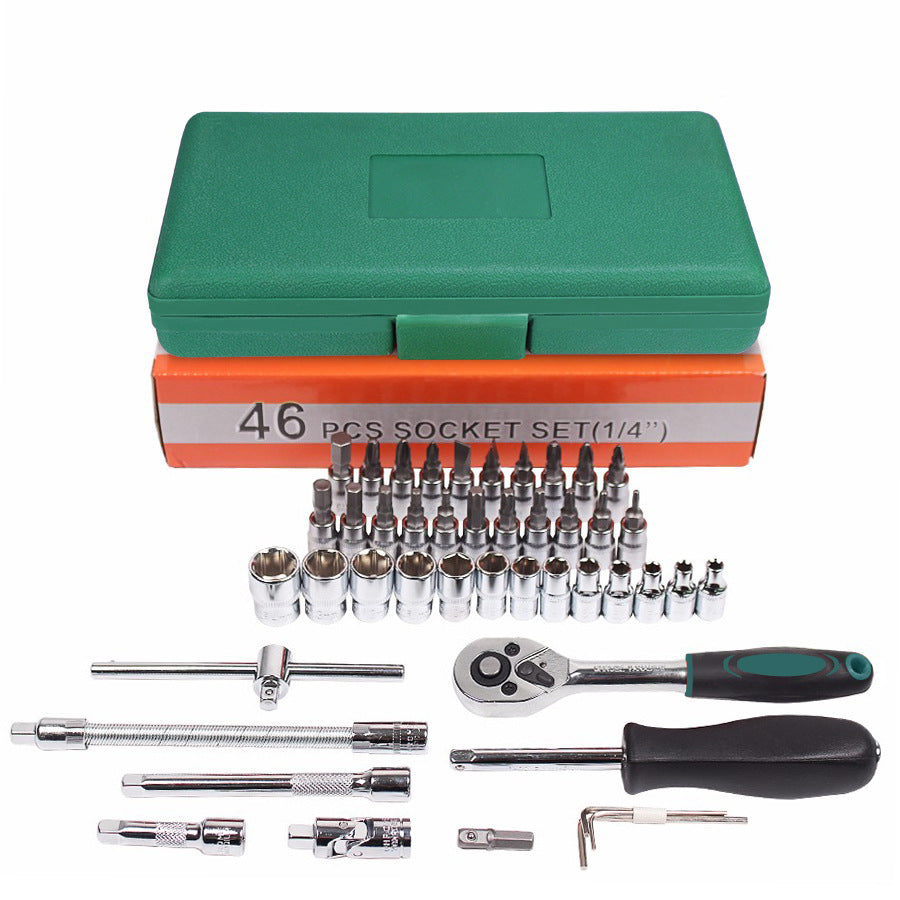 Car Repair Tool 46pcs Inch Socket Set Car Repair Tool Ratchet Torque Wrench Combo Tools Kit Auto Repairing Tool Set    Home Decor Supply | Online Retail | ShoreShopper.com