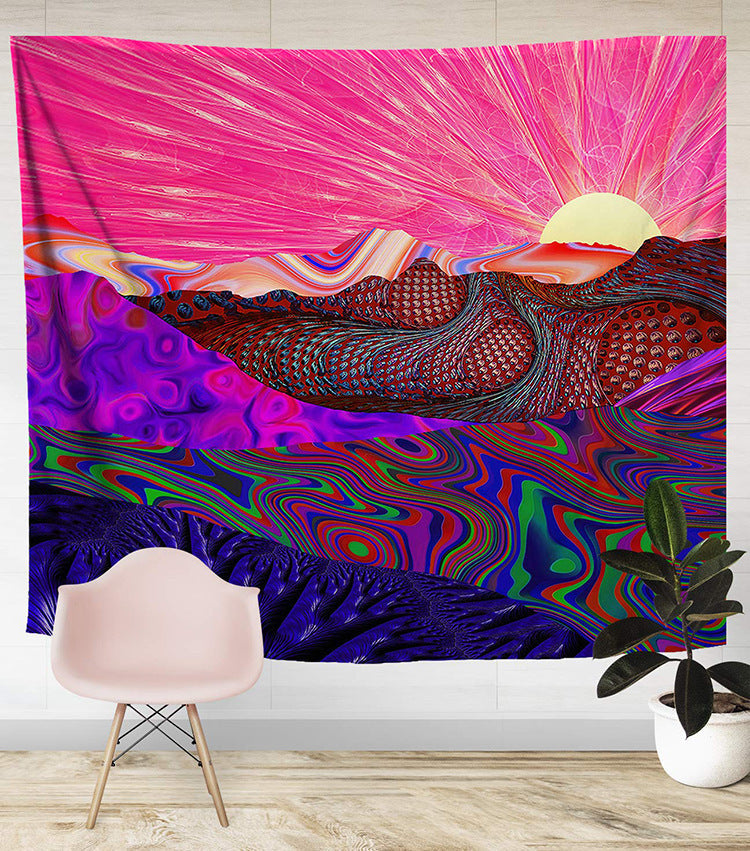 Creative Map Printed Tapestry Beach Towel Sitting Blanket    Home Decor Supply | Online Retail | ShoreShopper.com