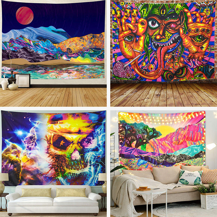 Creative Map Printed Tapestry Beach Towel Sitting Blanket    Home Decor Supply | Online Retail | ShoreShopper.com