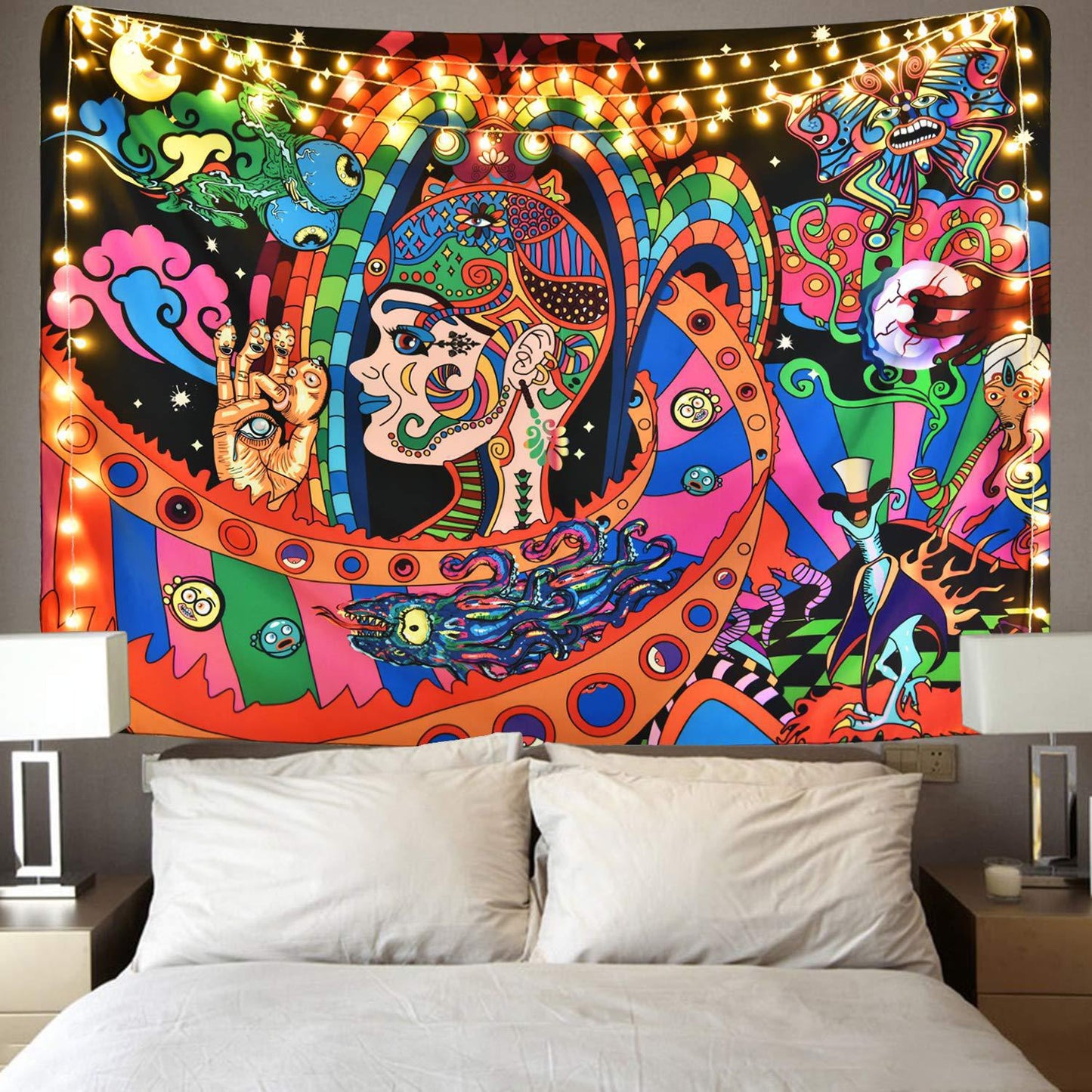 Creative Map Printed Tapestry Beach Towel Sitting Blanket    Home Decor Supply | Online Retail | ShoreShopper.com