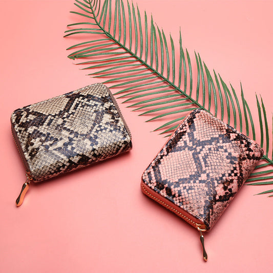 Snakeskin Wallet Women Zipper Coin Purse    Home Decor Supply | Online Retail | ShoreShopper.com
