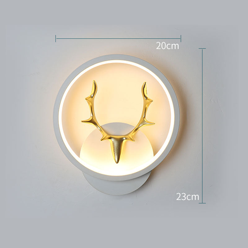 Art Deer Antler Wall Lamp Nordic Remote Control Dimmable Wall Lights    Home Decor Supply | Online Retail | ShoreShopper.com
