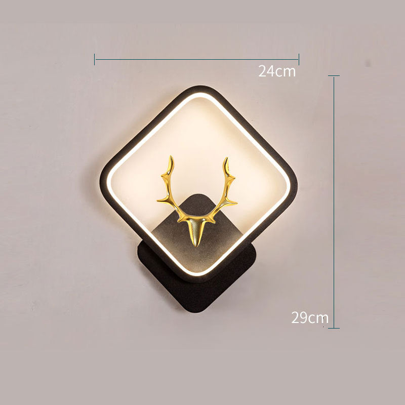 Art Deer Antler Wall Lamp Nordic Remote Control Dimmable Wall Lights    Home Decor Supply | Online Retail | ShoreShopper.com