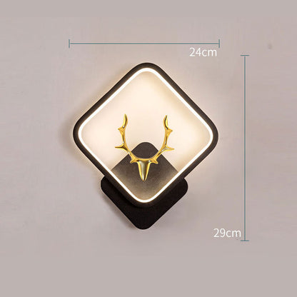 Art Deer Antler Wall Lamp Nordic Remote Control Dimmable Wall Lights    Home Decor Supply | Online Retail | ShoreShopper.com