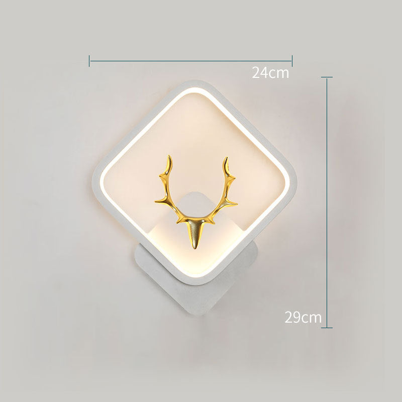 Art Deer Antler Wall Lamp Nordic Remote Control Dimmable Wall Lights    Home Decor Supply | Online Retail | ShoreShopper.com