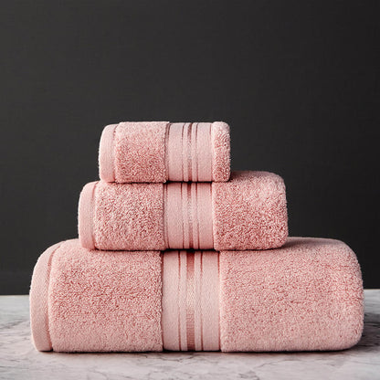 Pure Color Thick Cotton Bath Towel Set Towel Set Increased Pure Cotton Beach Towel Beauty Salon Bath Towel    Home Decor Supply | Online Retail | ShoreShopper.com