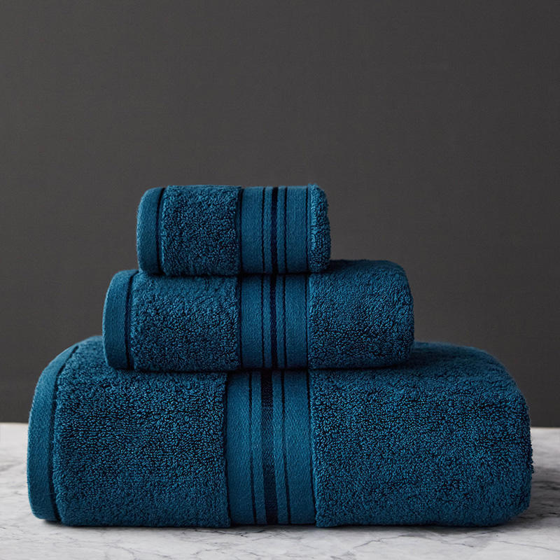 Pure Color Thick Cotton Bath Towel Set Towel Set Increased Pure Cotton Beach Towel Beauty Salon Bath Towel    Home Decor Supply | Online Retail | ShoreShopper.com