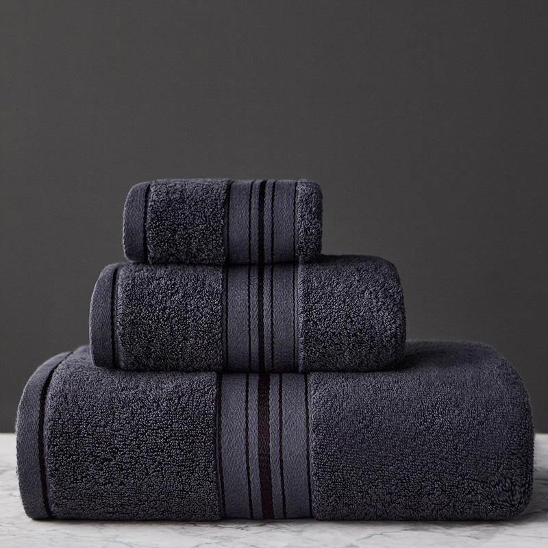 Pure Color Thick Cotton Bath Towel Set Towel Set Increased Pure Cotton Beach Towel Beauty Salon Bath Towel    Home Decor Supply | Online Retail | ShoreShopper.com