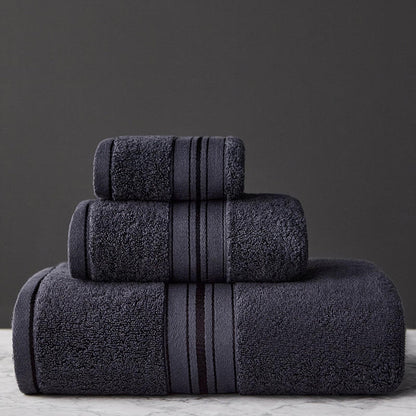 Pure Color Thick Cotton Bath Towel Set Towel Set Increased Pure Cotton Beach Towel Beauty Salon Bath Towel    Home Decor Supply | Online Retail | ShoreShopper.com
