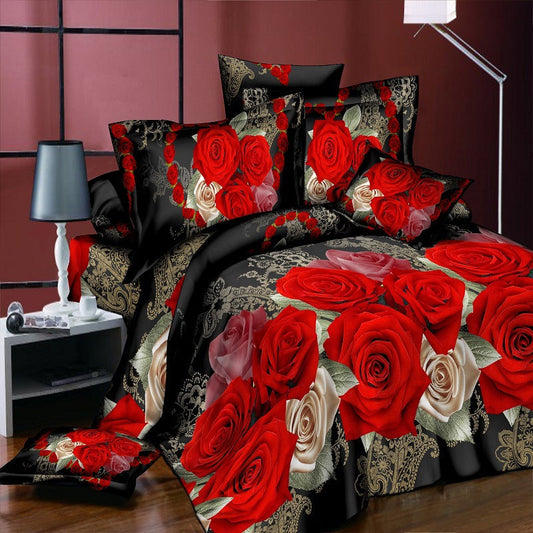 4-Piece Reactive Printing And Dyeing Bedding Set    Home Decor Supply | Online Retail | ShoreShopper.com